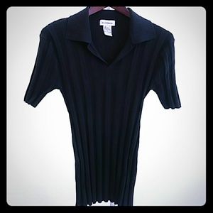 Men's Black Rib Top